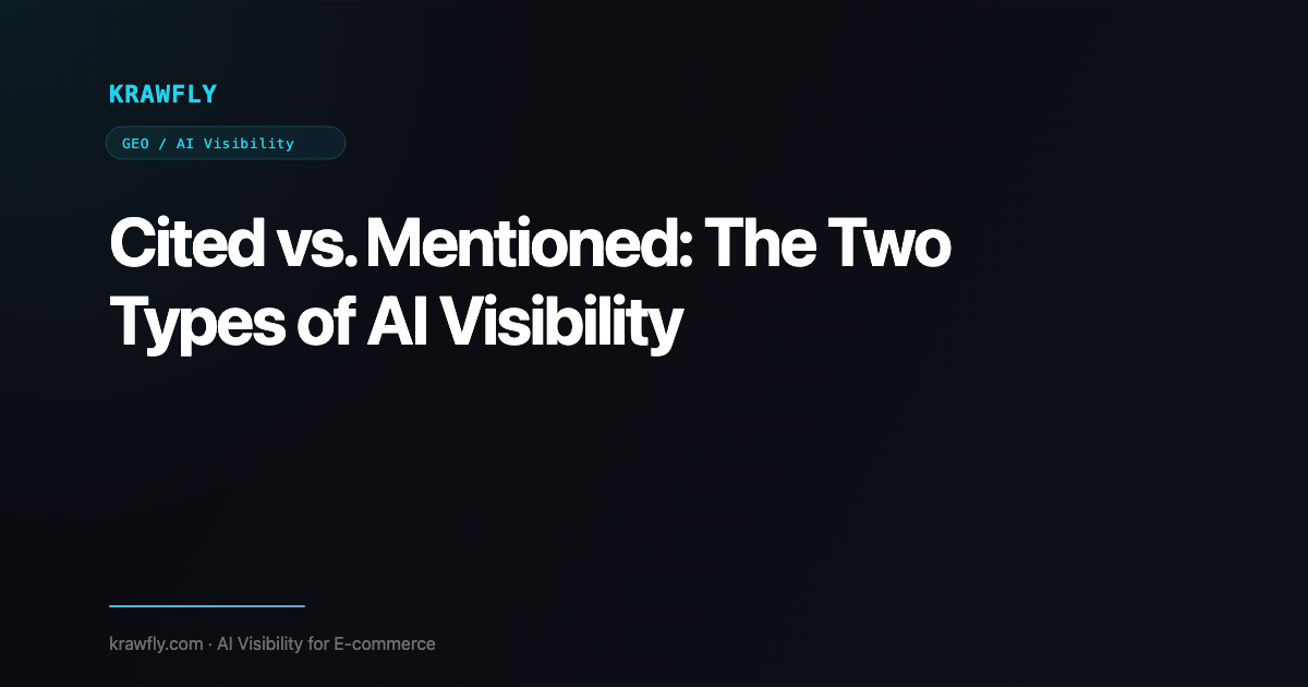 Cited vs. Mentioned: The Two Types of AI Visibility