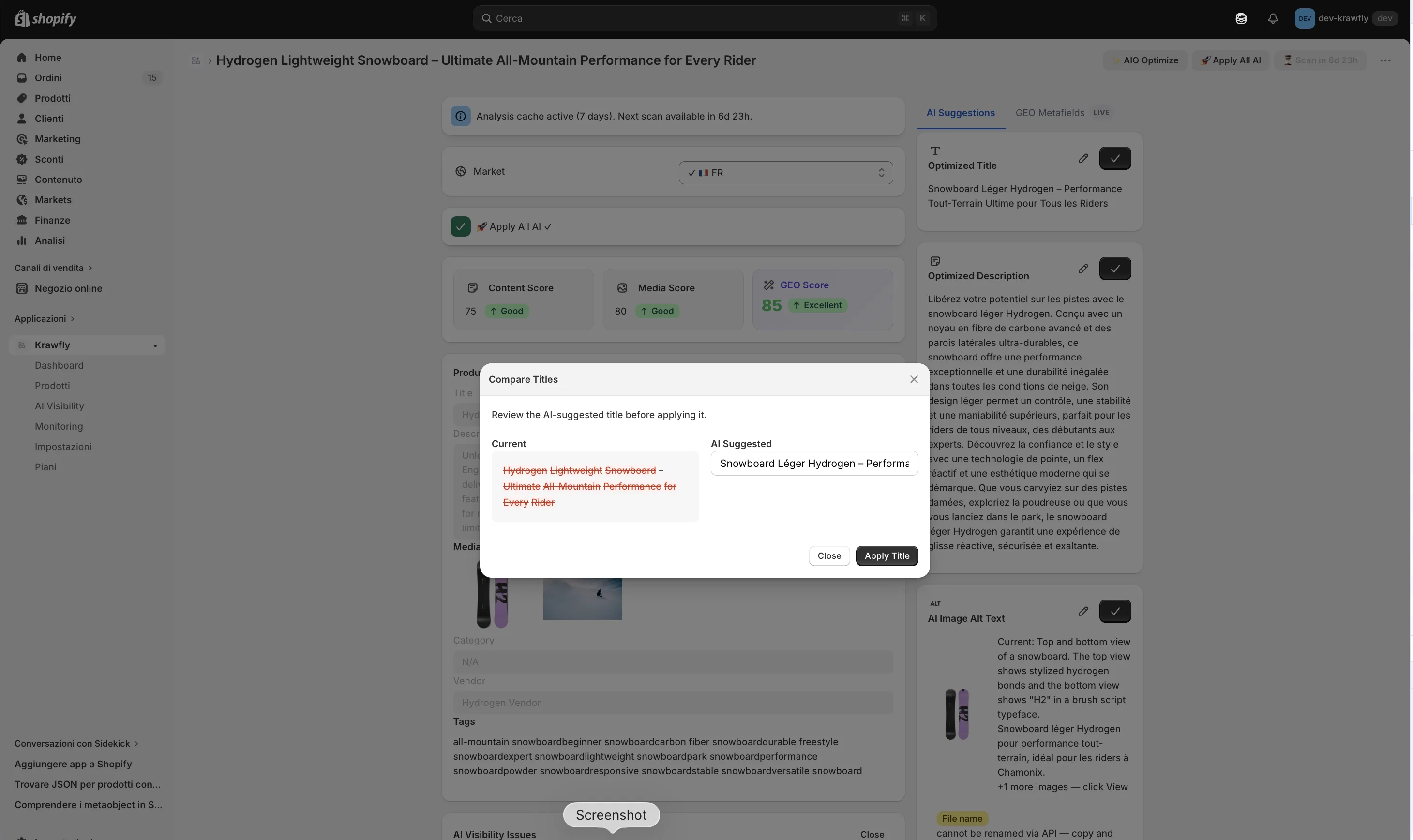 STEP 3: Apply AI Suggestions
